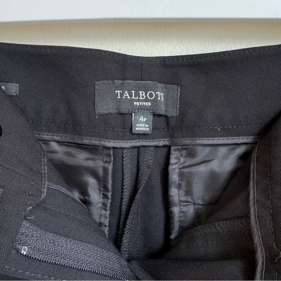 Talbots Petites Heritage Black Capris Slacks Pants Size 4P - Picture 7 of 12